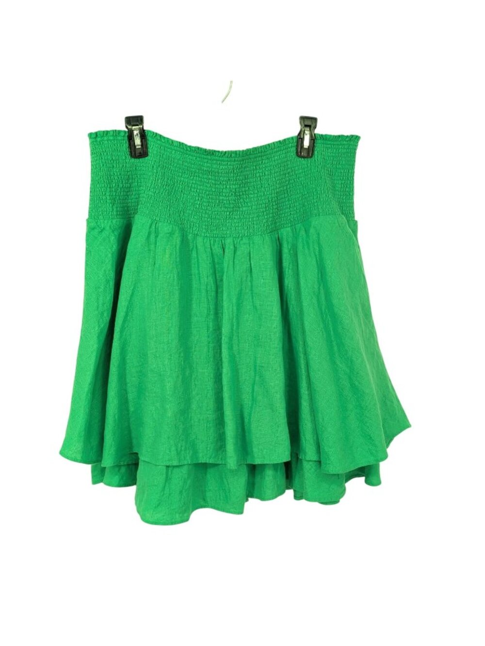 J.Crew Lined Blend Tiered Ruffle Skirt Smocked Waist Boho Coastal Resort Plus 3X